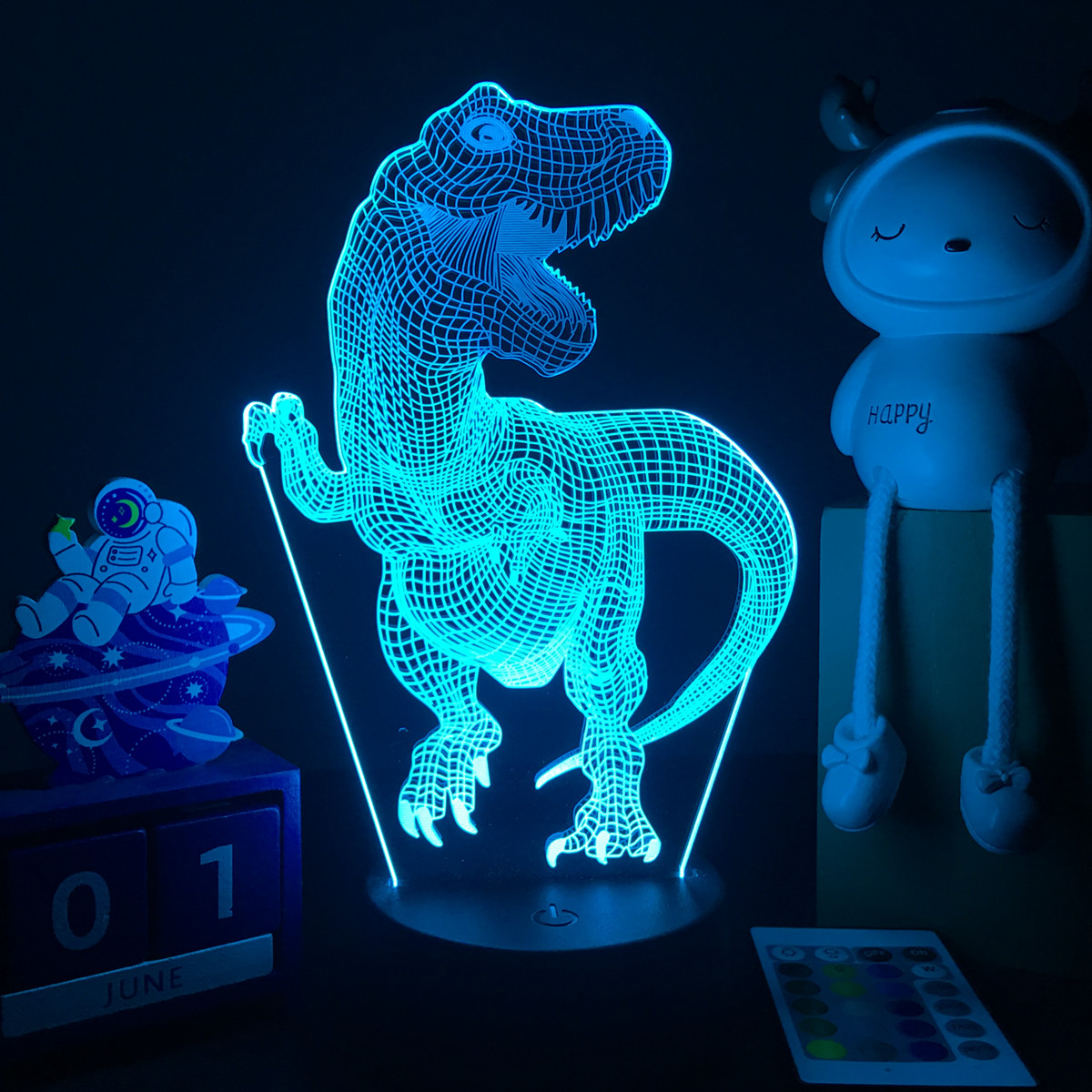 3D LED Dinosaurier Nachtlicht  – Floating Nightstand With Led Light Bewertung und Preis