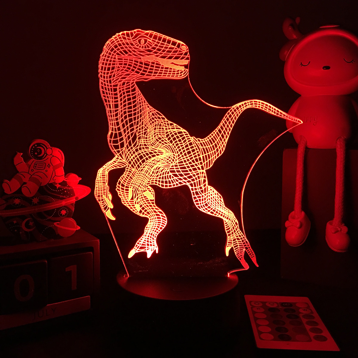 3D LED Dinosaurier Nachtlicht  – Floating Nightstand With Led Light Bewertung und Preis