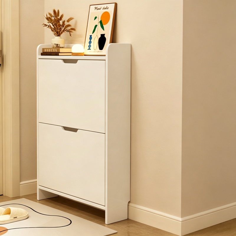 2-stöckiger Holz-Schuhorganize – Shoe Rack Cabinet Narrow Entryway Bewertung und Preis