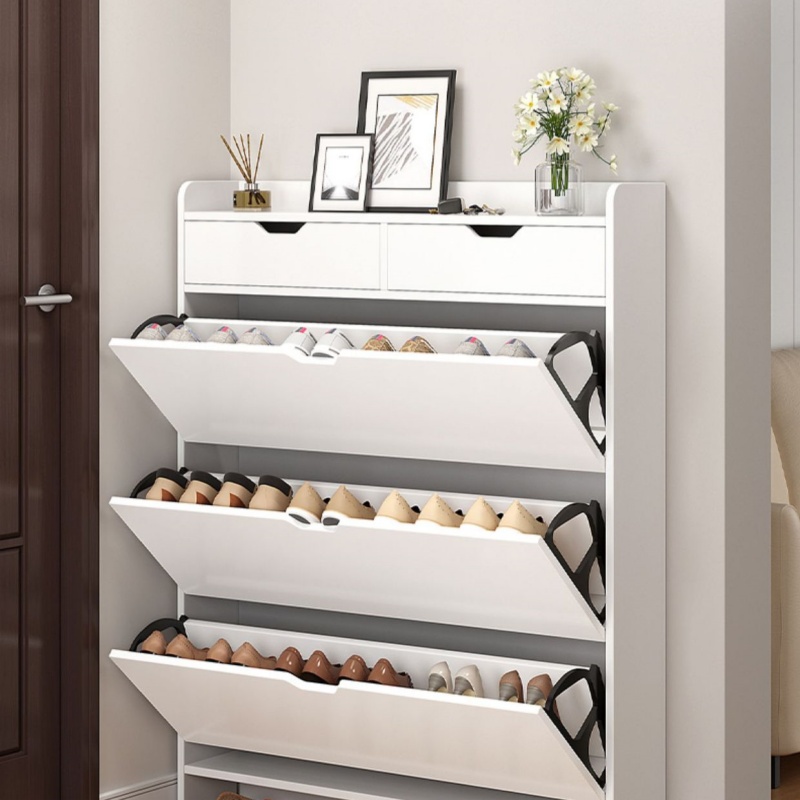 2-stöckiger Holz-Schuhorganize – Shoe Rack Cabinet Narrow Entryway Bewertung und Preis