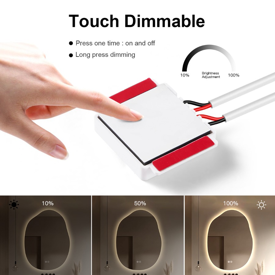 1 Set Dimmbarer Touch-Control  – Dressing Table Vanity With Lighted Mirror Bewertung und Preis