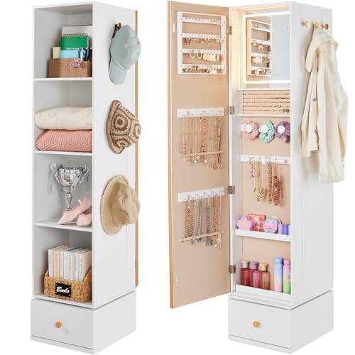 Drehbarer Spiegel mit Aufbewah – Full Length Mirror Jewelry Armoire Bewertung und Preis