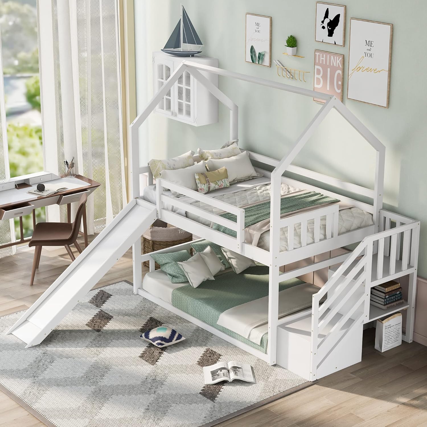 Doppelstockbett mit Rutsche un – Bunk Bed With Stairs And Slide Bewertung und Preis