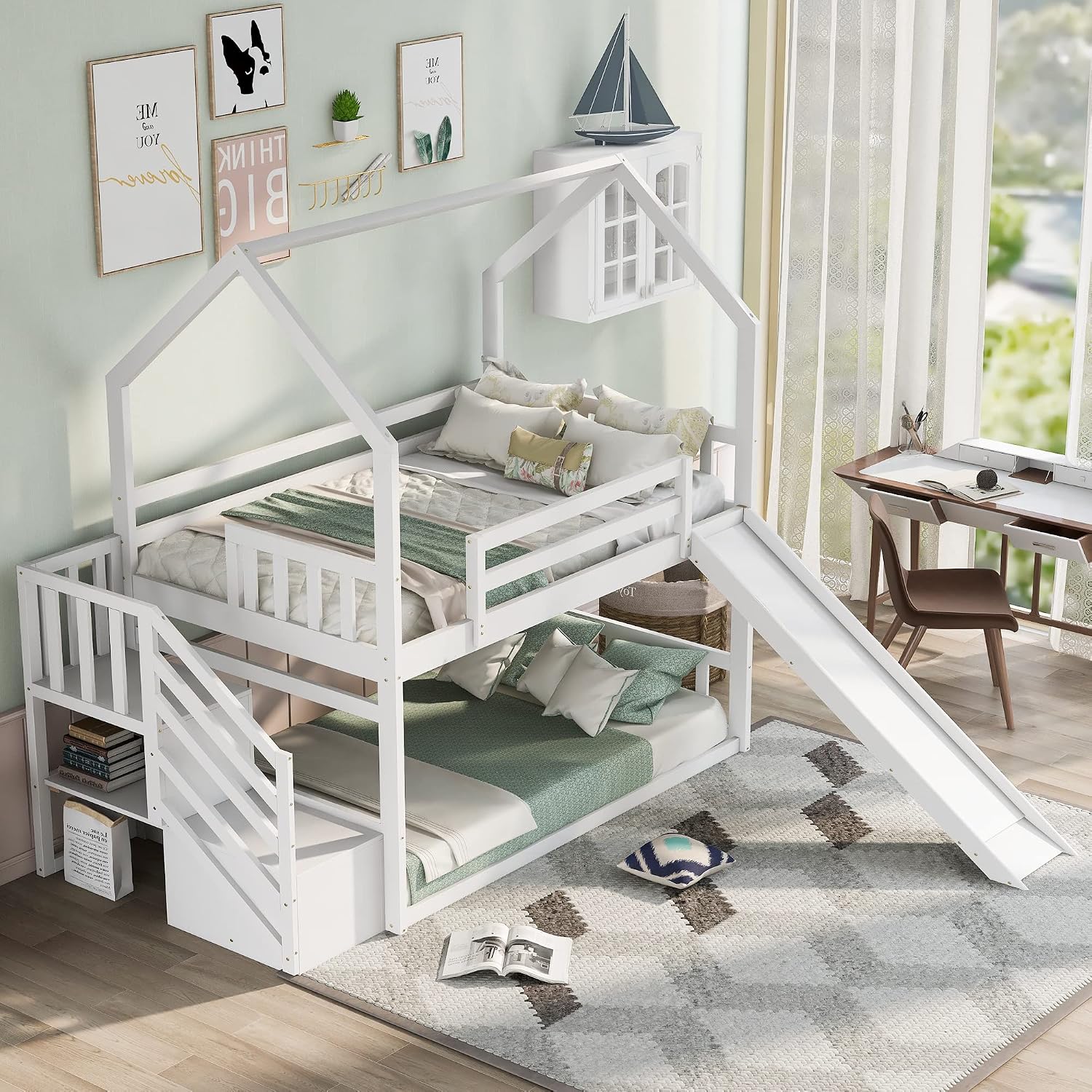 Doppelstockbett mit Rutsche un – Bunk Bed With Stairs And Slide Bewertung und Preis