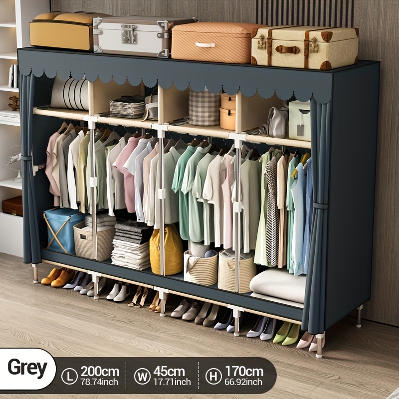Tragbarer Schrank-Organizer mi – Wardrobe Closet Portable Fabric Cover Bewertung und Preis