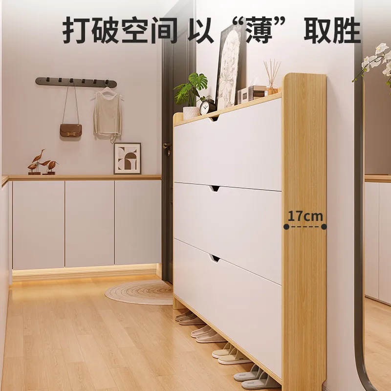 Großer Holz-Schuhschrank mit M – Shoe Rack Cabinet Narrow Entryway Bewertung und Preis