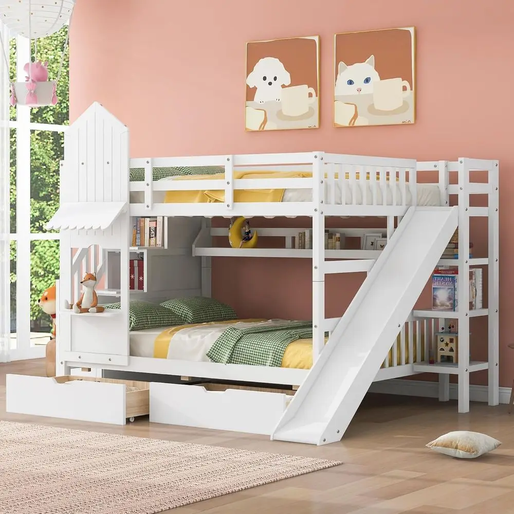 Doppelstockbett mit Rutschentr – Bunk Bed With Stairs And Slide Bewertung und Preis