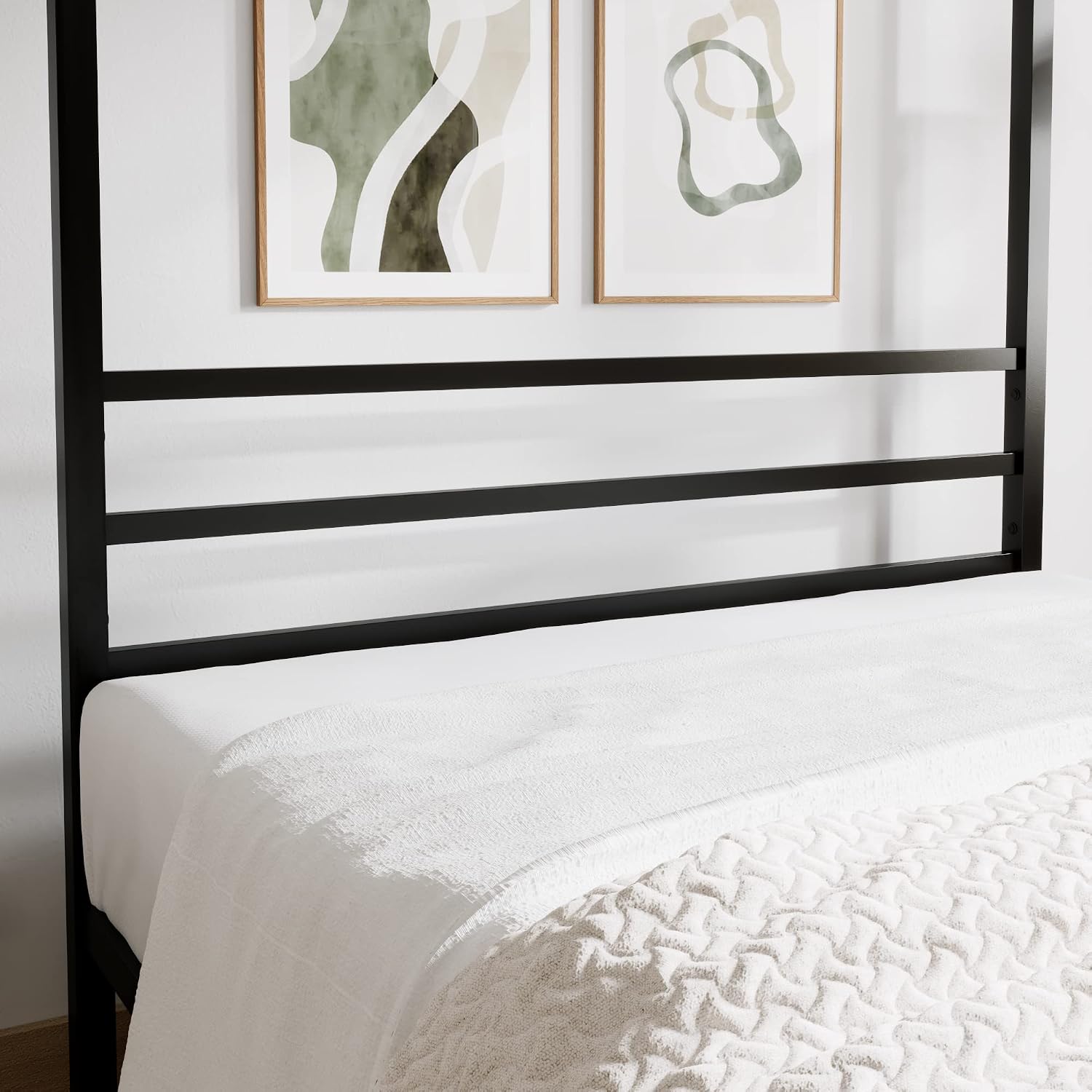 Queen-Size Metall-Himmelbettge – Canopy Bed Frame Metal Queen Bewertung und Preis