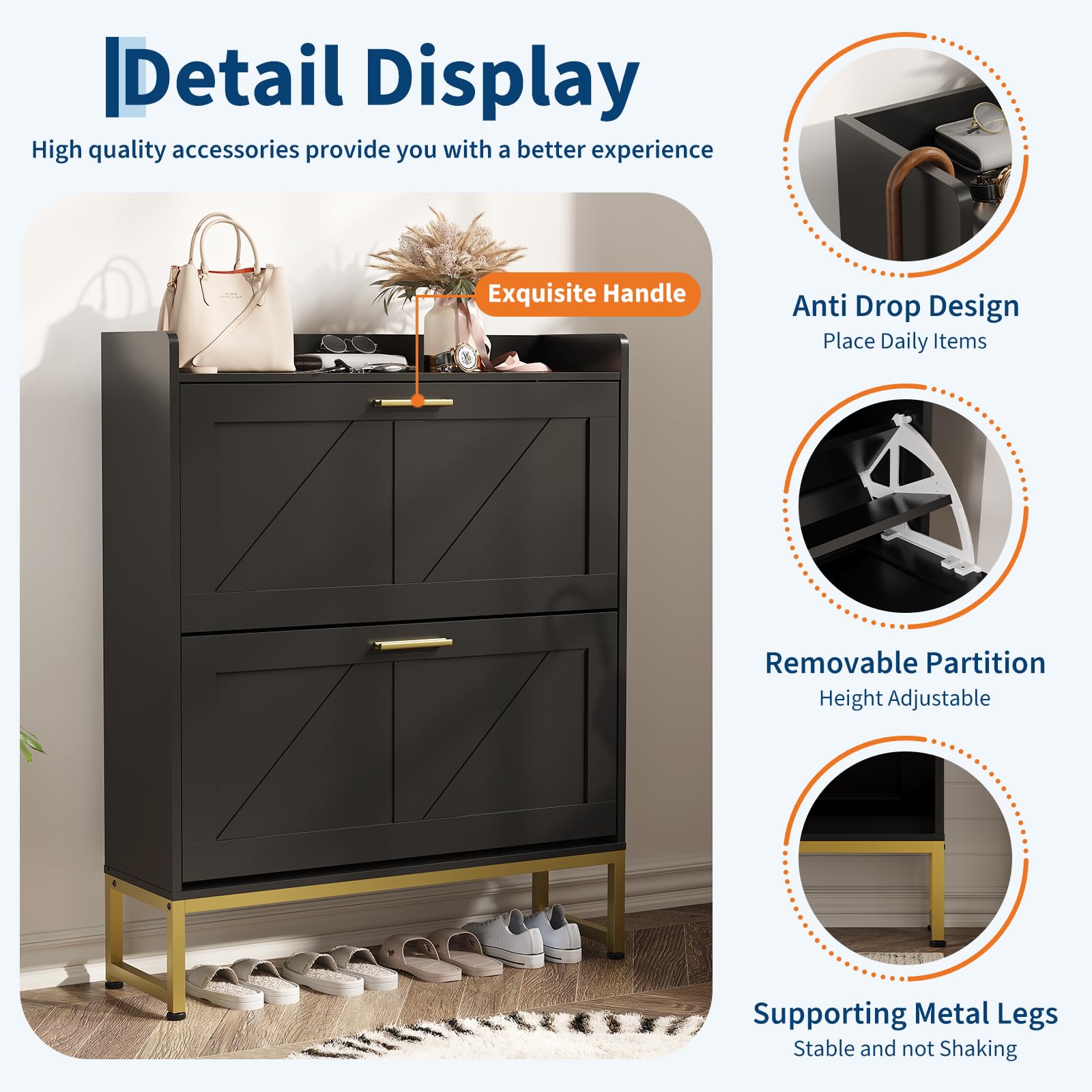 Schmaler Schuhschrank für den  – Shoe Rack Cabinet Narrow Entryway Bewertung und Preis