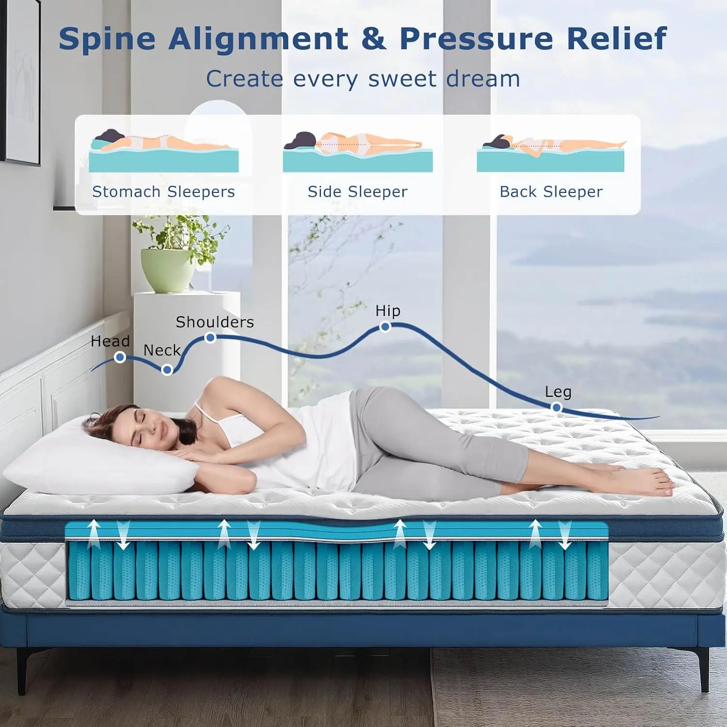 Queen-Matratze, 12 Zoll mittel – Memory Foam Mattress In A Box Queen Bewertung und Preis