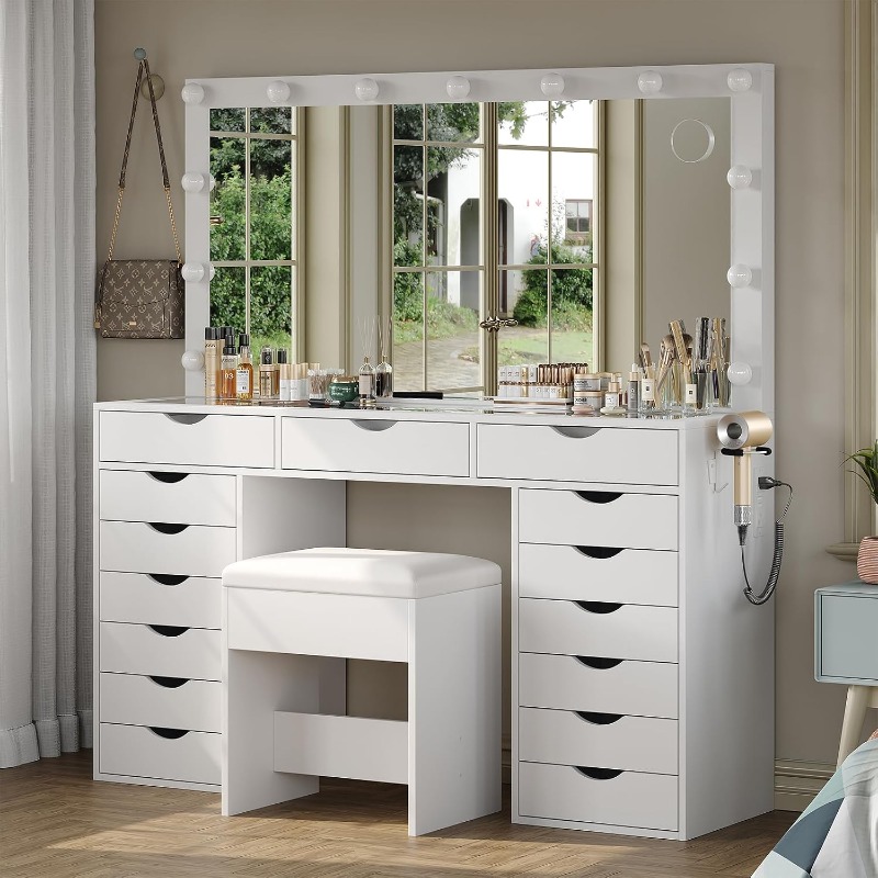 Yanosaku Schminktisch mit Spie – Dressing Table Vanity With Lighted Mirror Bewertung und Preis