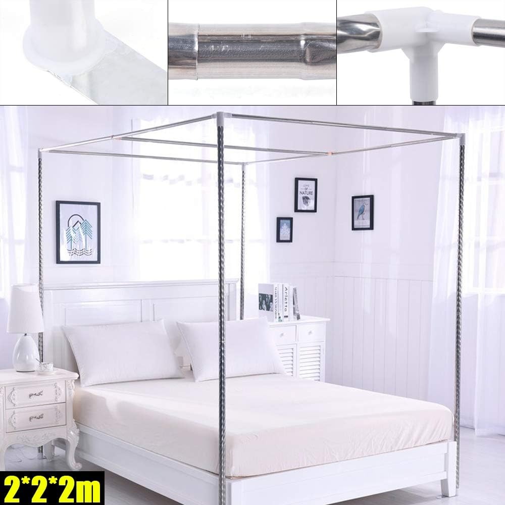 Edelstahl-Baldachinbettgestell – Canopy Bed Frame Metal Queen Bewertung und Preis