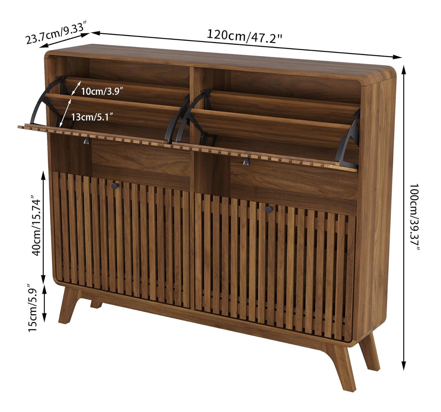 # Großer Bambus-Schuhschrank m – Shoe Rack Cabinet Narrow Entryway Bewertung und Preis