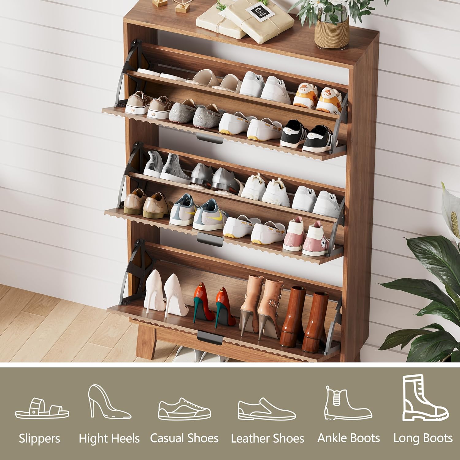 Schuhschrank für den Eingangsb – Shoe Rack Cabinet Narrow Entryway Bewertung und Preis
