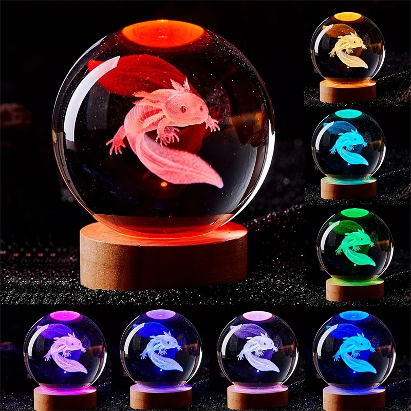 3D Axolotl Lasergravierte Kris – Floating Nightstand With Led Light Bewertung und Preis
