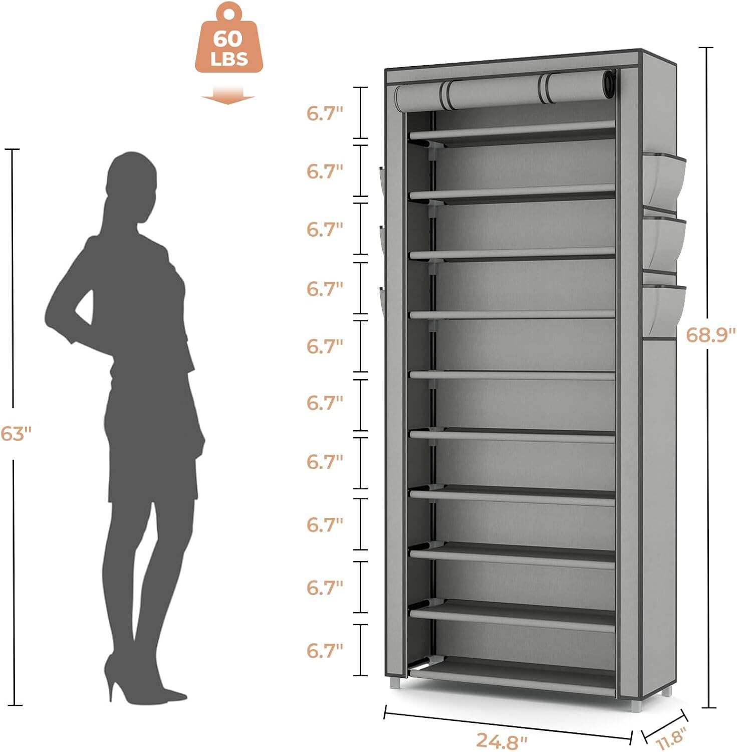 Vertikaler Schmaler Schuhregal – Shoe Rack Cabinet Narrow Entryway Bewertung und Preis