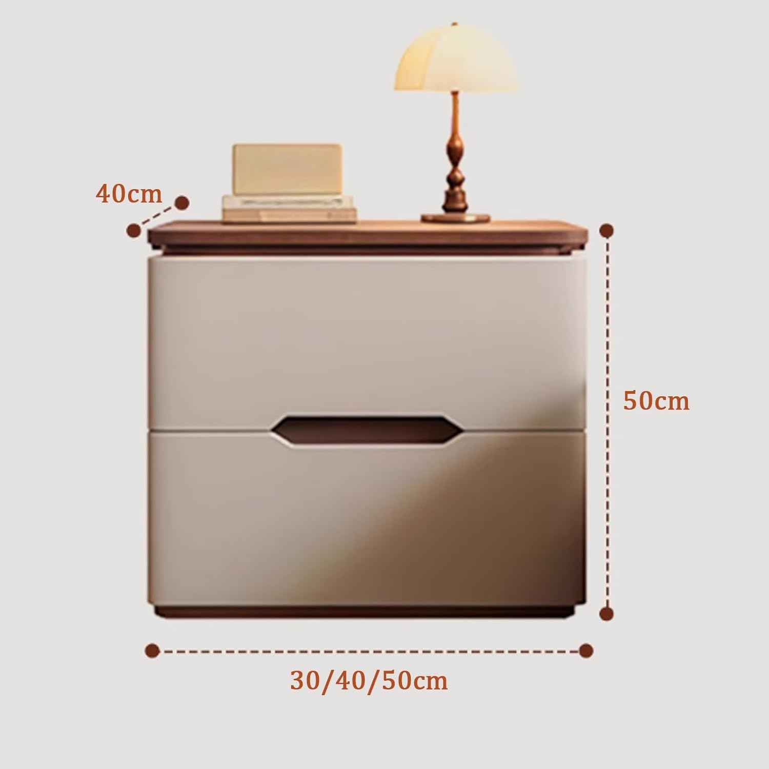 Nachttische für Schlafzimmer,  – Solid Wood Nightstand 2 Drawers Bewertung und Preis